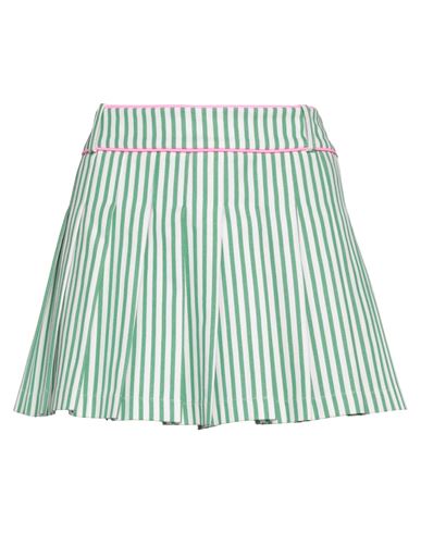 Chiara Ferragni Woman Mini Skirt Green Size 6 Cotton