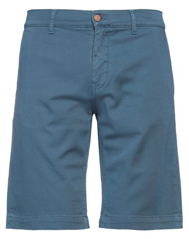 Grey Daniele Alessandrini Man Shorts & Bermuda Shorts Blue Size 33 Cotton, Elastane
