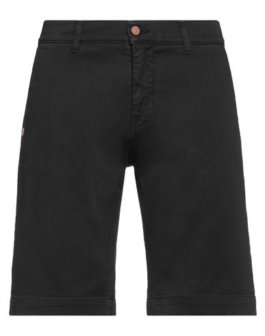 Shop Grey Daniele Alessandrini Man Shorts & Bermuda Shorts Black Size 33 Cotton, Elastane