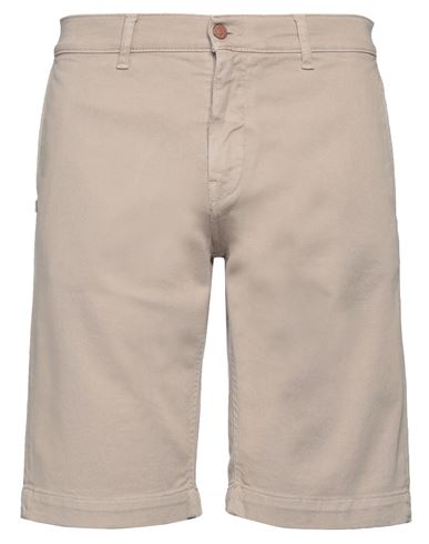 Grey Daniele Alessandrini Man Shorts & Bermuda Shorts Sand Size 33 Cotton, Elastane In Beige
