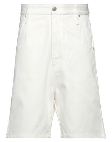 Ami Alexandre Mattiussi Man Shorts & Bermuda Shorts White Size 33 Cotton