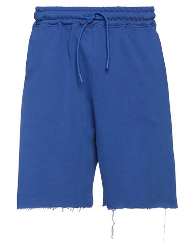 Superculture Clothing Man Shorts & Bermuda Shorts Bright Blue Size M Cotton