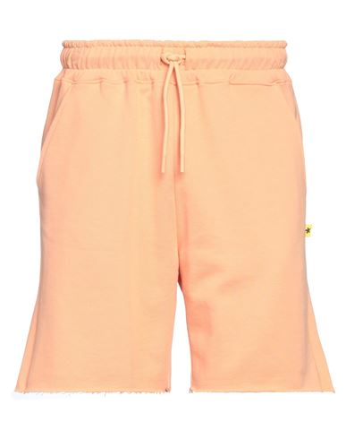 Superculture Clothing Man Shorts & Bermuda Shorts Apricot Size M Cotton In Orange