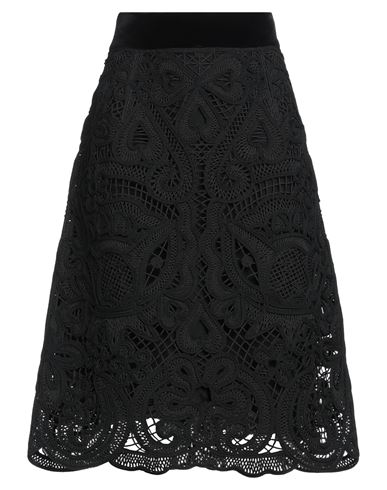 Dolce & Gabbana Woman Midi Skirt Black Size 10 Polyester, Viscose, Cotton