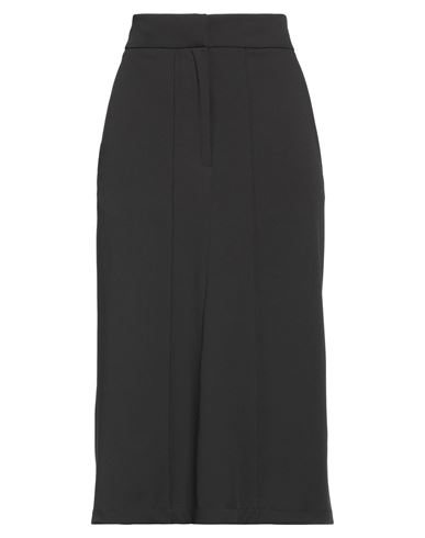 Stefano Mortari Woman Midi Skirt Black Size 2 Polyester, Elastane