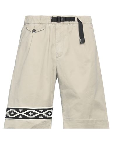 White Sand Man Shorts & Bermuda Shorts Light Grey Size 30 Cotton, Elastane