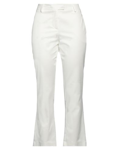 Shop Rue Du Bac Woman Pants Ivory Size 8 Cotton, Elastane In White