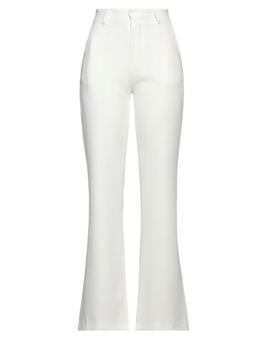 The Lulù Woman Pants Ivory Size M Polyester, Elastane In White