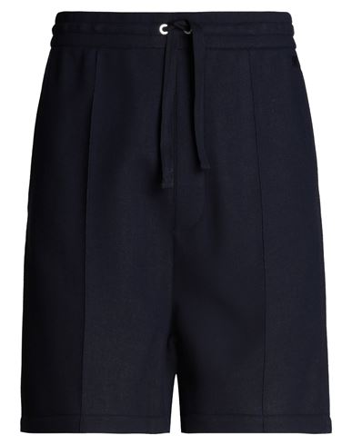 Ami Alexandre Mattiussi Man Shorts & Bermuda Shorts Navy Blue Size L Viscose, Wool