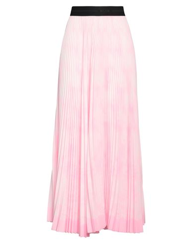 Msgm Pleated Maxi Skirt In Pink