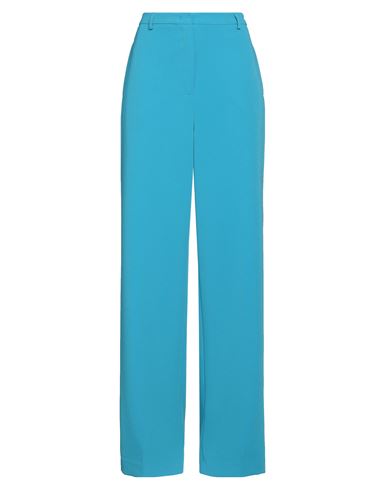 Rue Du Bac Woman Pants Turquoise Size 8 Polyester, Elastane In Blue