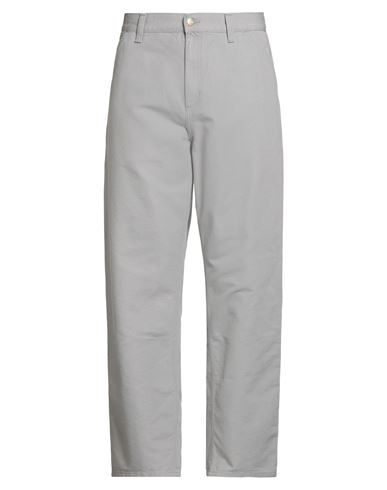 Carhartt Man Pants Grey Size 33w-32l Organic Cotton In Gray