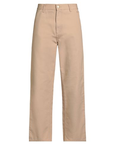 Carhartt Man Pants Sand Size 33w-32l Organic Cotton In Nude