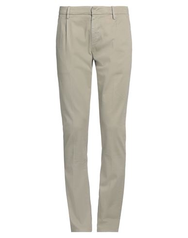 Dondup Man Pants Sage Green Size 35 Cotton, Elastane In Sage Green