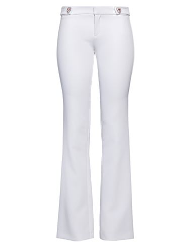 Shop Chiara Ferragni Woman Pants White Size 8 Polyester, Elastane