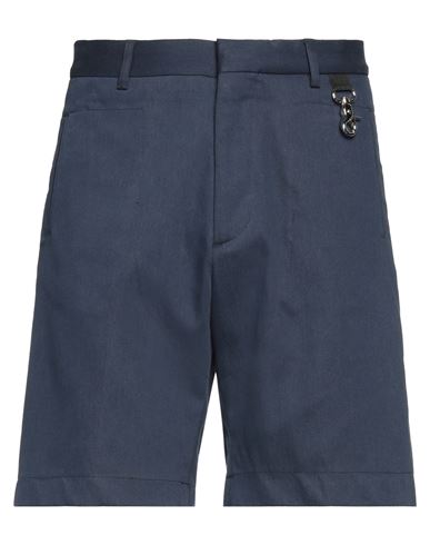 Paura Man Shorts & Bermuda Shorts Navy Blue Size 30 Cotton