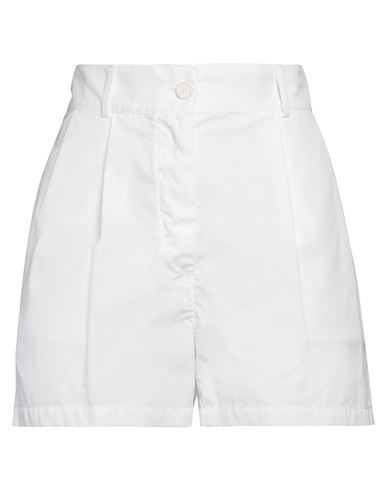 Aspesi Woman Shorts & Bermuda Shorts White Size 6 Cotton In White