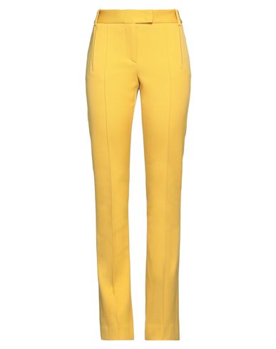 Bcbgmaxazria Woman Pants Ocher Size 4 Virgin Wool, Elastane, Polyamide In Yellow