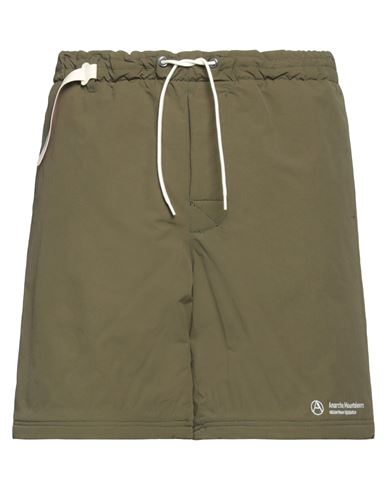 Mountain Research Man Shorts & Bermuda Shorts Military Green Size L Nylon, Cotton