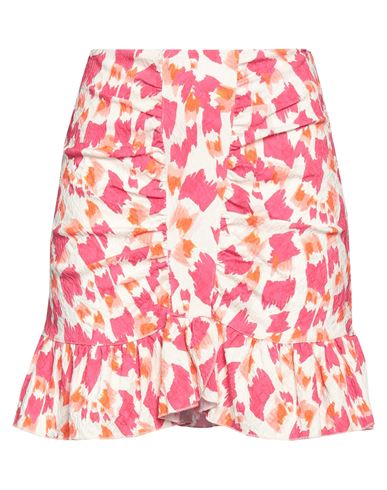 Le Volière Woman Mini Skirt Fuchsia Size L Viscose, Polyamide, Elastane In Pink