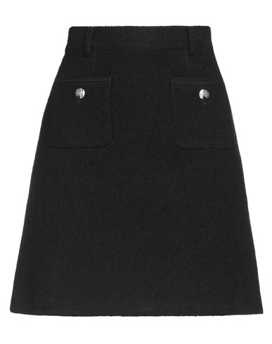 Shop Dunst Woman Mini Skirt Black Size M Acrylic, Polyester, Wool