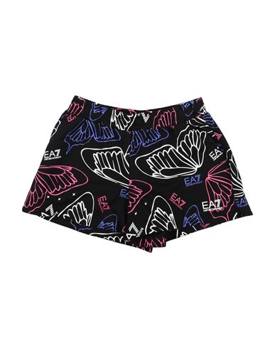 Shop Ea7 Toddler Girl Shorts & Bermuda Shorts Black Size 6 Cotton, Elastane