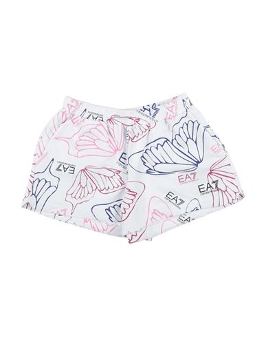 Shop Ea7 Toddler Girl Shorts & Bermuda Shorts White Size 6 Cotton, Elastane