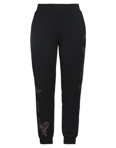 EA7 EA7 WOMAN PANTS BLACK SIZE XXL POLYESTER, MODAL, ELASTANE 