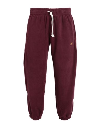 New Balance Athletics Polar Fleece Pant Man Pants Burgundy Size Xl Recycled Polyester In Red