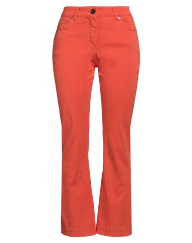 Shop Semicouture Woman Jeans Tomato Red Size 29 Cotton, Elastomultiester, Elastane
