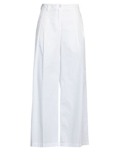 Jucca Woman Pants White Size 10 Cotton
