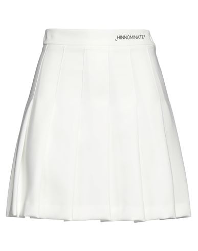 Hinnominate Woman Mini Skirt White Size S Polyester, Elastane