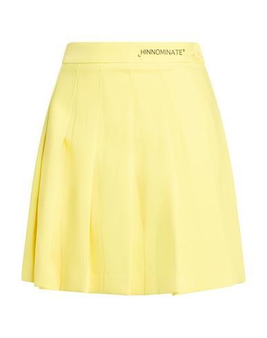Hinnominate Woman Mini Skirt Yellow Size M Polyester, Elastane
