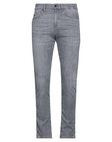 Hugo Boss Boss Man Jeans Grey Size 32w-32l Cotton, Elastomultiester, Elastane
