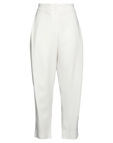 Peserico Woman Pants Ivory Size 12 Viscose, Elastane In White