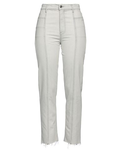 Iro Woman Denim Pants Light Grey Size 28 Cotton