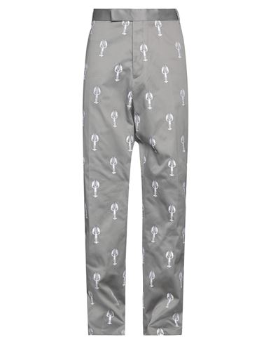 Shop Thom Browne Man Pants Grey Size 3 Polyester
