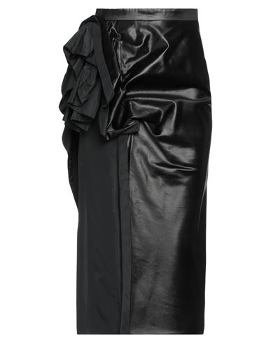 Shop Maison Margiela Woman Midi Skirt Black Size 2 Cotton, Acetate, Polyester