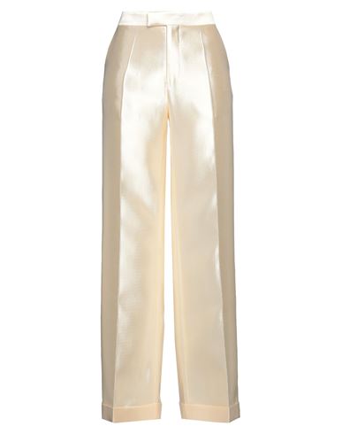Maison Margiela Woman Pants Beige Size 4 Viscose, Cotton, Silk In White