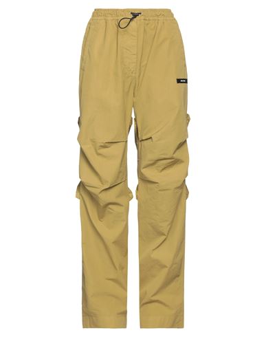 Palm Angels Woman Pants Mustard Size 2 Cotton, Polyester In Yellow
