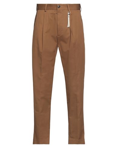 Gazzarrini Man Pants Brown Size 28 Cotton, Elastane