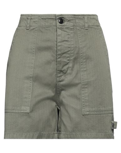 Fortela Woman Shorts & Bermuda Shorts Military Green Size 29 Cotton