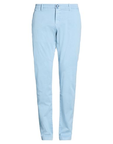 Jacob Cohёn Man Pants Sky Blue Size 32 Cotton, Lyocell, Elastane In Blue