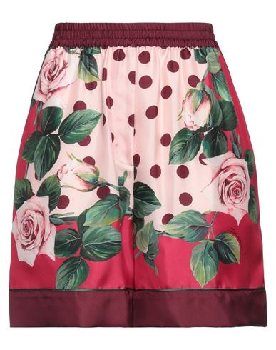 Dolce & Gabbana Woman Shorts & Bermuda Shorts Deep Purple Size 10 Silk