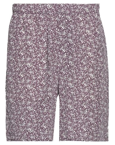 Grifoni Man Shorts & Bermuda Shorts Purple Size 34 Silk