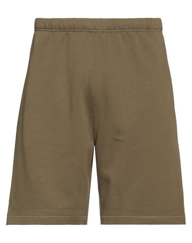 Heron Preston Man Shorts & Bermuda Shorts Military Green Size M Organic Cotton, Polyester