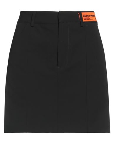 Heron Preston Woman Mini Skirt Black Size 6 Polyester, Viscose, Elastane