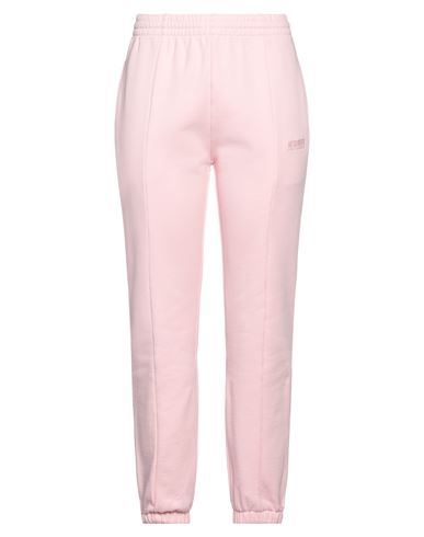 Shop Vetements Woman Pants Light Pink Size L Cotton, Elastane