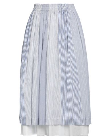 Pdr Phisique Du Role Woman Midi Skirt Light Blue Size 2 Cotton