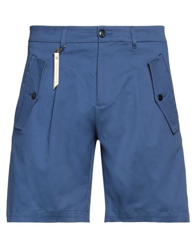 Gazzarrini Man Shorts & Bermuda Shorts Blue Size 32 Cotton, Elastane